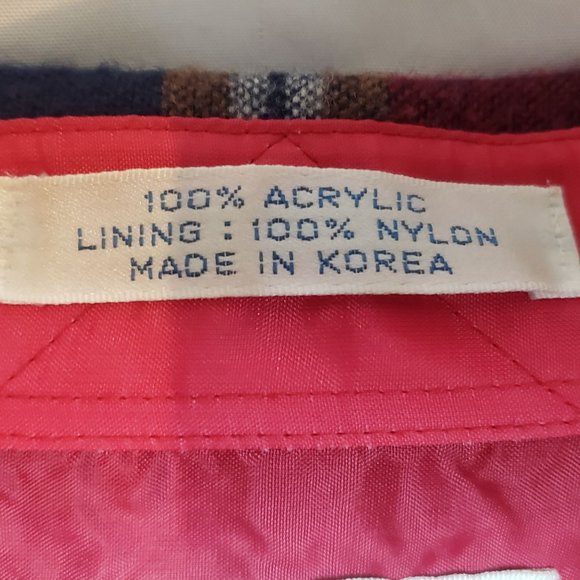 Vintage Flannel Shirt Arrow Sport Big And Tall 3X Acrylic Hong Kong - Picture 3 of 8